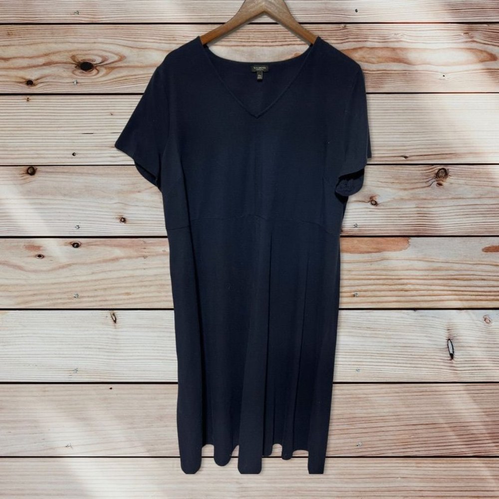 Navy Talbot's Midi Knit Dress Size 2X Petite